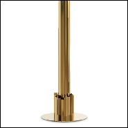 Floor lamp with crystal glass and gold plated polished brass pendants 164-Ambassador