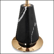 Floor lamp with leaves in gold plated hand-hammered with amber Swaroski crystals 164-Crown Leaves