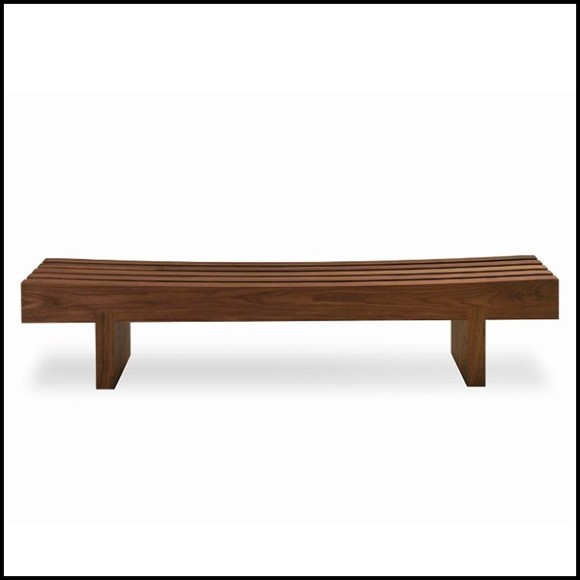 Banc avec structure en bois de noyer massif 154-Nipokawa