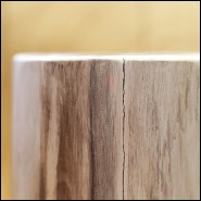 Colonne en bois pétrifié massif d'Indonésie PC-Petrified WC