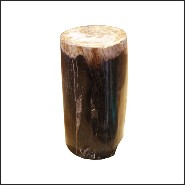 Sellette en bois pétrifié massif d'Indonésie PC-Petrified WD