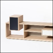 Meuble TV 100% en chêne massif français 112-Oak TV