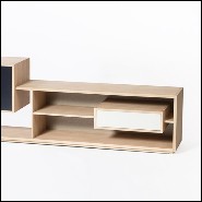 Meuble TV 100% en chêne massif français 112-Oak TV