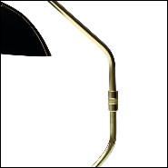 Table lamp with polished brass base and arm 165-Miles