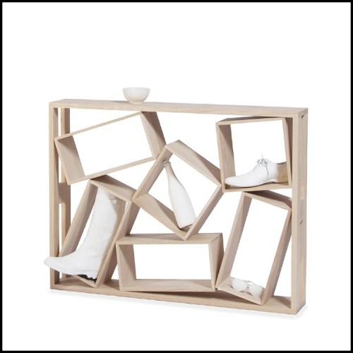 Console table 100% in French solid oak from sustainable forests in France 112-Mix