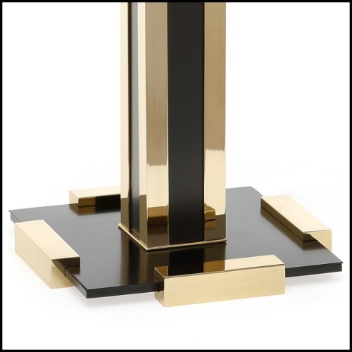 Table lamp in solid polished brass with gold brass and black brass finish 165-Rollins