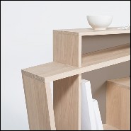 Console table 100% in French solid oak from sustainable forests in France 112-Tilted
