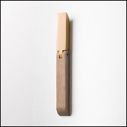 Coat Rack in polished and matt varnished solid oak 112-Tucano