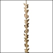 Lampadaire avec structure en laiton plaqué Gold mat 165-Marlena