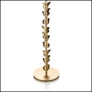 Lampadaire avec structure en laiton plaqué Gold mat 165-Marlena