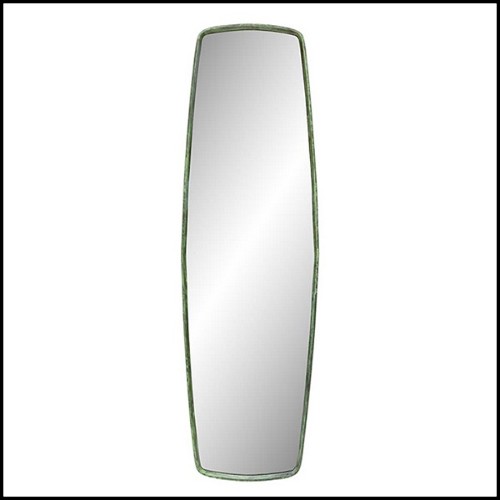 Mirror with mirror glass and metal frame in vintage finish 162-Sticky