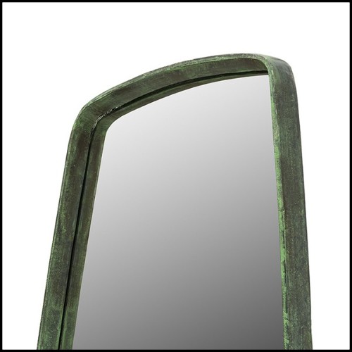 Mirror with mirror glass and metal frame in vintage finish 162-Sticky