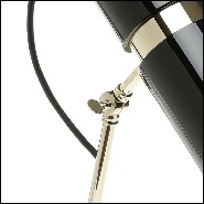 Lampe de table avec structure en laiton poli et finition dorée à l'intérieur de l'abat-jour 165-Erroll