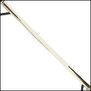 Lampe de table avec structure en laiton poli et finition dorée à l'intérieur de l'abat-jour 165-Erroll