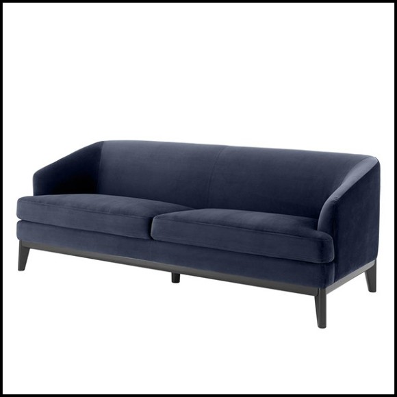Canapé recouvert de tissu velours Savona sea green ou Savona midnight blue 24-Montag