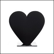 Tabouret en mousse de polyuréthane recouvert de tissu rouge ou noir 100% coton 107-Heart Red