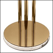 Floor lamp with crystal glass tubes and gold-plated polished brass structure 164-Fall