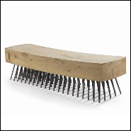 Bench with solid natural cedar wood 154-Hair Brush