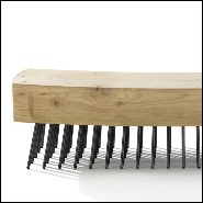 Bench with solid natural cedar wood 154-Hair Brush