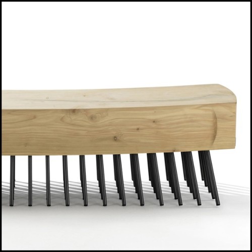 Banc en bois de cèdre naturel massif 154-Hair Brush