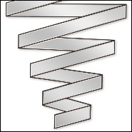 Miroir avec bords en bois massif finition tabac 119-Ribbon Master