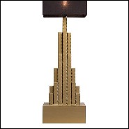 Lampe de table avec structure fabriquée à la main en fer forgé 167-Empire State