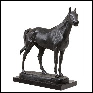 Sculpture 24 - Horse - Noir - Pacific Compagnie.