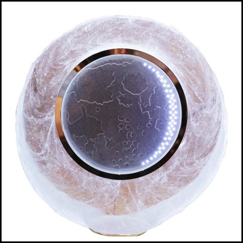 Lunar clock in Baccarat crystal glass paste made in France in 2018 PC-Lunar Clock