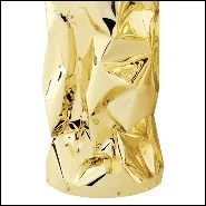 Tabouret avec structure en aluminium poli tordue finition Gold ou chromée 107-Bumpy Large