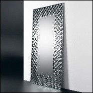 Miroir en verre fondu haute température de 6 mm d'épaisseur avec finition argentée 146-Glass Pearl