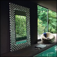 Miroir en verre fondu haute température de 6 mm d'épaisseur avec finition argentée 146-Glass Pearl