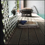 Miroir en verre fondu haute température de 6 mm d'épaisseur avec finition argentée 146-Glass Pearl