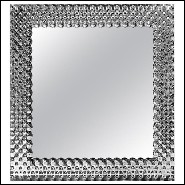 Miroir en verre fondu haute température avec finition argentée à l'arrière 146-Glass Pearl Square