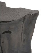 Table d'appoint en céramique noire fabriquée à la main 145-Heaven Black