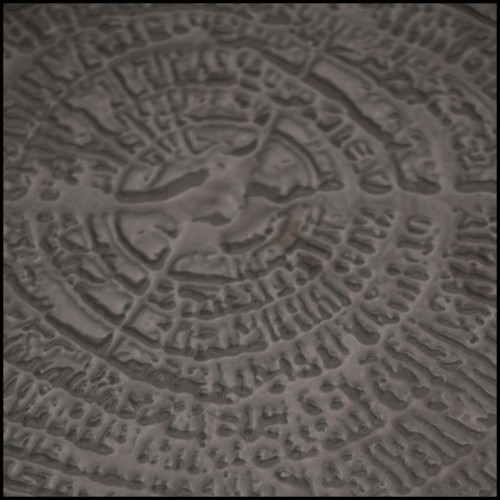 Table d'appoint en céramique noire fabriquée à la main 145-Heaven Black