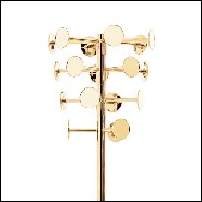 Coat hanger in forged metal and gold plated with 24 karat 107-Golded Chrome