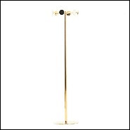 Coat hanger in forged metal and gold plated with 24 karat 107-Golded Chrome