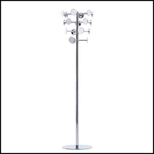 Coat hanger in forged metal and gold plated with 24 karat 107-Golded Chrome