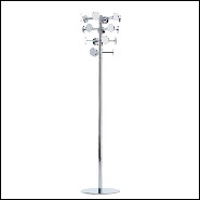 Coat hanger in forged metal and gold plated with 24 karat 107-Golded Chrome