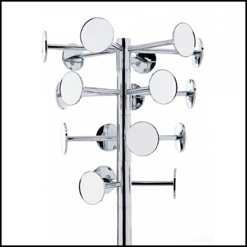 Coat hanger in forged metal and gold plated with 24 karat 107-Golded Chrome