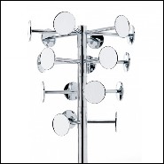 Coat hanger in forged metal and gold plated with 24 karat 107-Golded Chrome