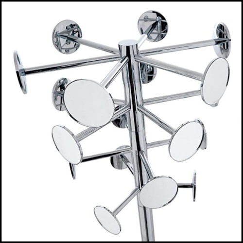 Coat hanger in forged metal and gold plated with 24 karat 107-Golded Chrome