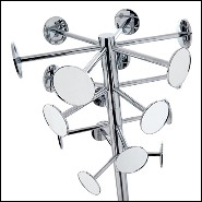 Coat hanger in forged metal and gold plated with 24 karat 107-Golded Chrome