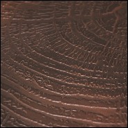 Table d'appoint en céramique marron artisanale 145-Ceramic Brown