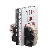 Bookend made of set of 2 petrified wood 24-Petrified Bookend