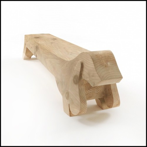 Banc avec structure en bois de cèdre massif 154-Hound Dog