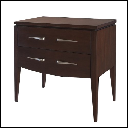 Table d'appoint ou table de chevet avec structure en bois d'acajou massif 119-Cherato