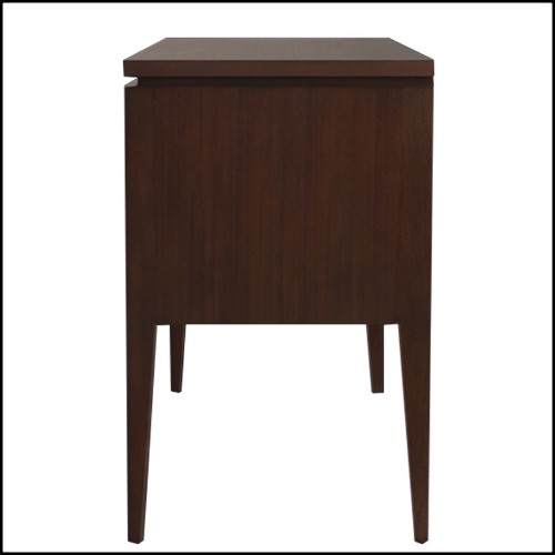 Table d'appoint ou table de chevet avec structure en bois d'acajou massif 119-Cherato