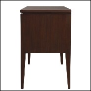 Table d'appoint ou table de chevet avec structure en bois d'acajou massif 119-Cherato