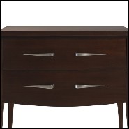 Table d'appoint ou table de chevet avec structure en bois d'acajou massif 119-Cherato